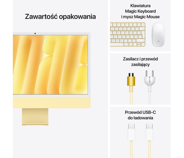 Apple iMac 24 M4/16GB/256/MacOS Retina 4,5K Zółty 8R GPU - 1570280 - zdjęcie 9